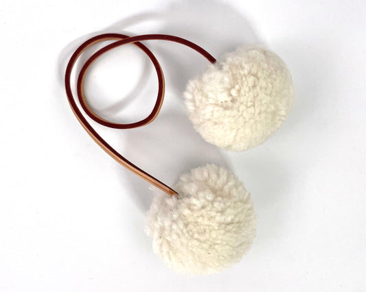 Shearling & Vachetta Bag Charms