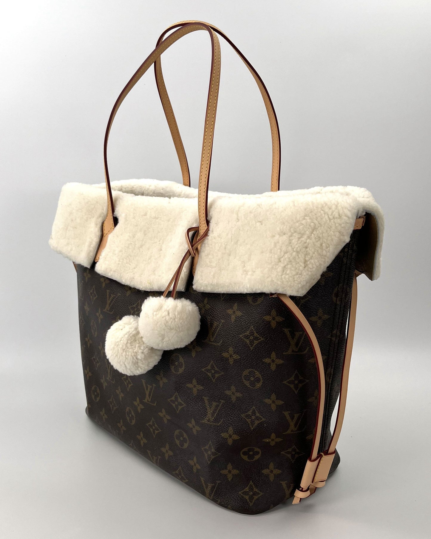 Shearling & Vachetta Bag Charms