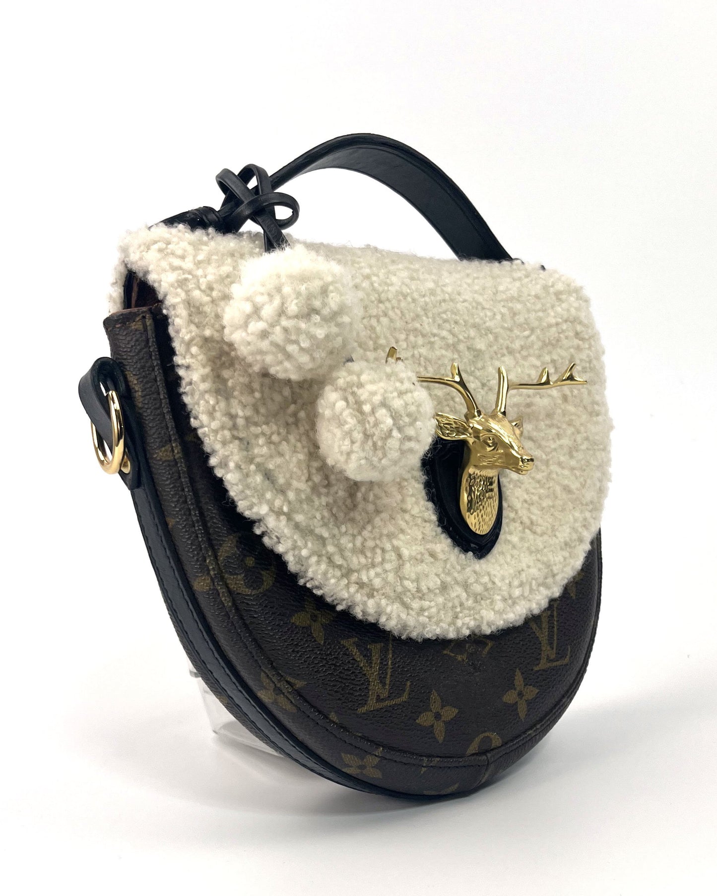 Shearling & Vachetta Bag Charms